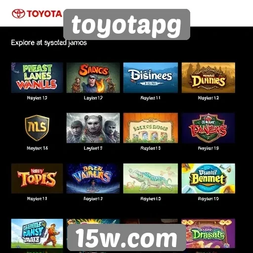 Novos jogos disponíveis na plataforma toyotapg